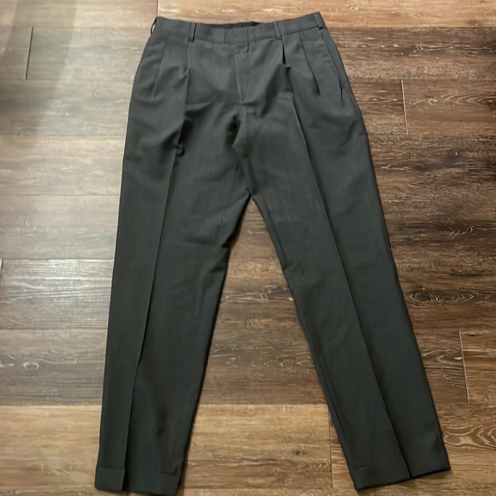 Men’s Lands End Gray Dress Pants